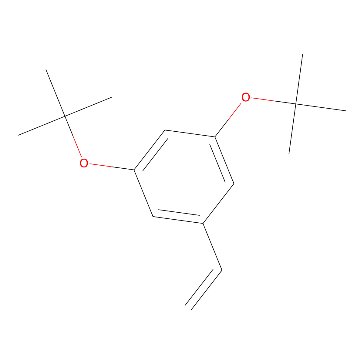 1,3-Bis(1,1-dimethylethoxy)-5-ethenylbenzene molecular structure, CAS 2215860-23-2