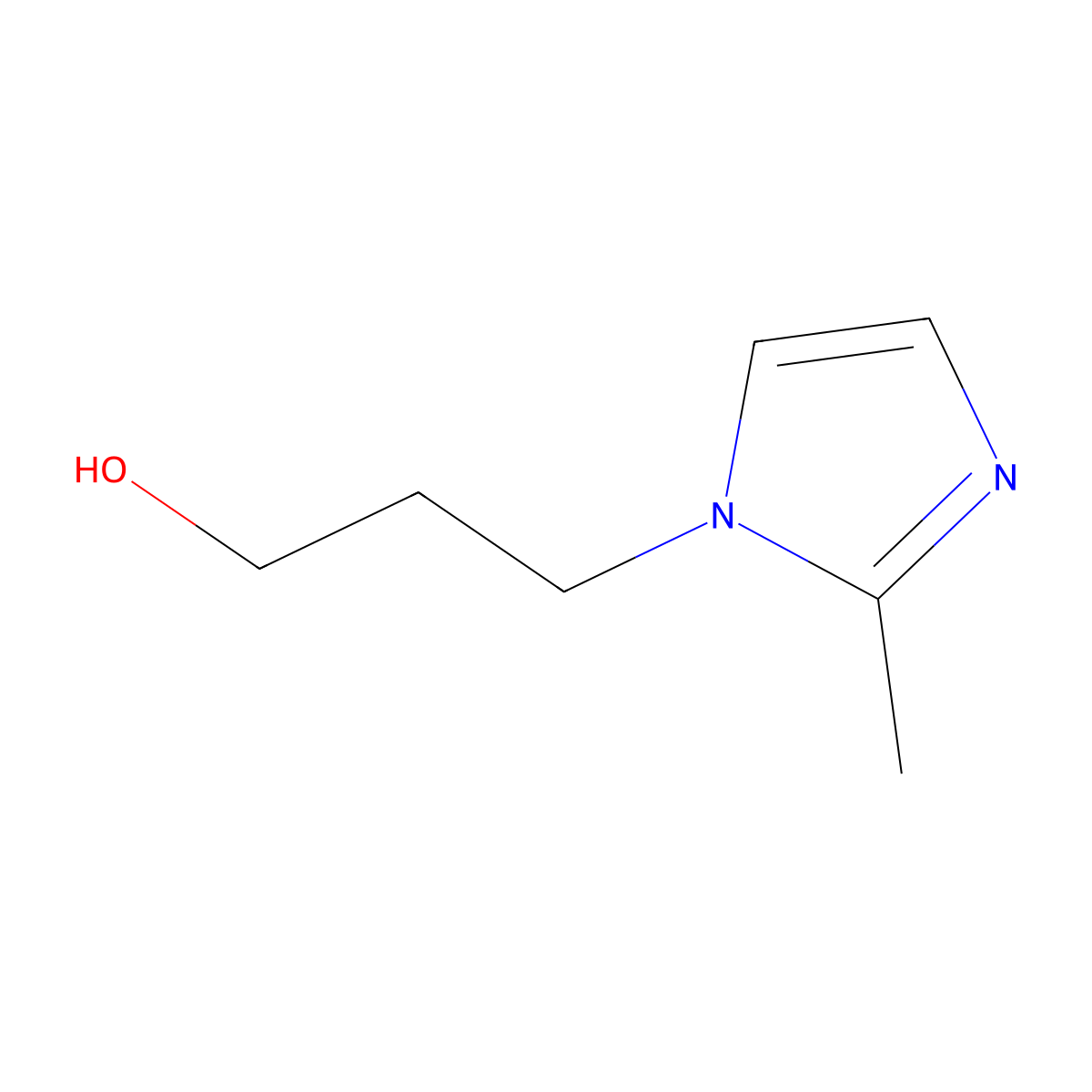 3-(2-Methyl-1H-imidazol-1-yl)propan-1-ol molecular structure, CAS 22159-27-9