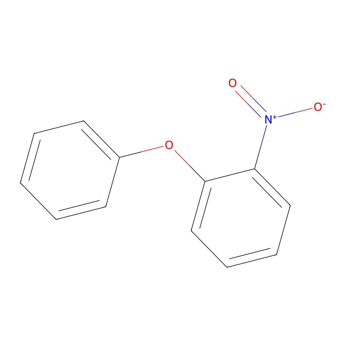 2-Nitrophenyl phenyl ether molecular structure, CAS 2216-12-8