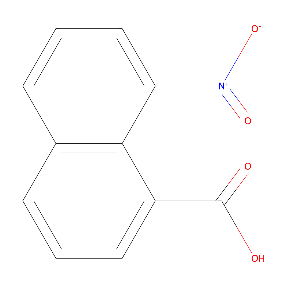 8-Nitro-1-naphthoic acid molecular structure, CAS 2216-13-9