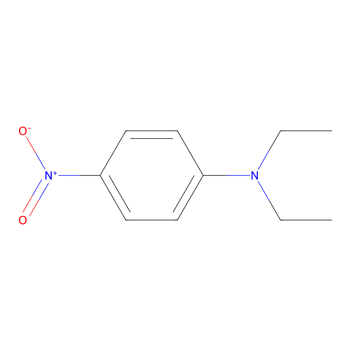 N,N-Diethyl-4-nitrobenzenamine molecular structure, CAS 2216-15-1