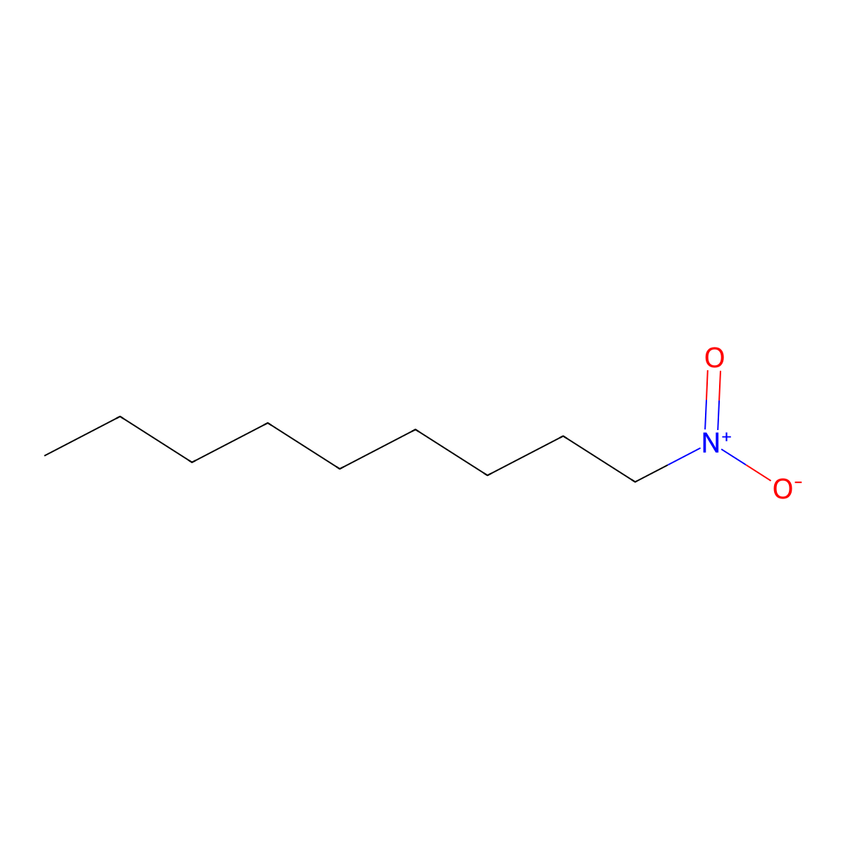 1-Nitrononane molecular structure, CAS 2216-21-9