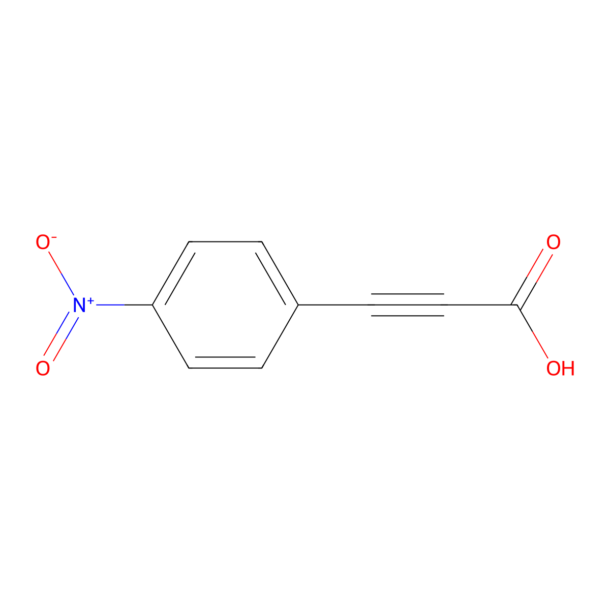 3-(4-Nitrophenyl)propiolic acid molecular structure, CAS 2216-24-2