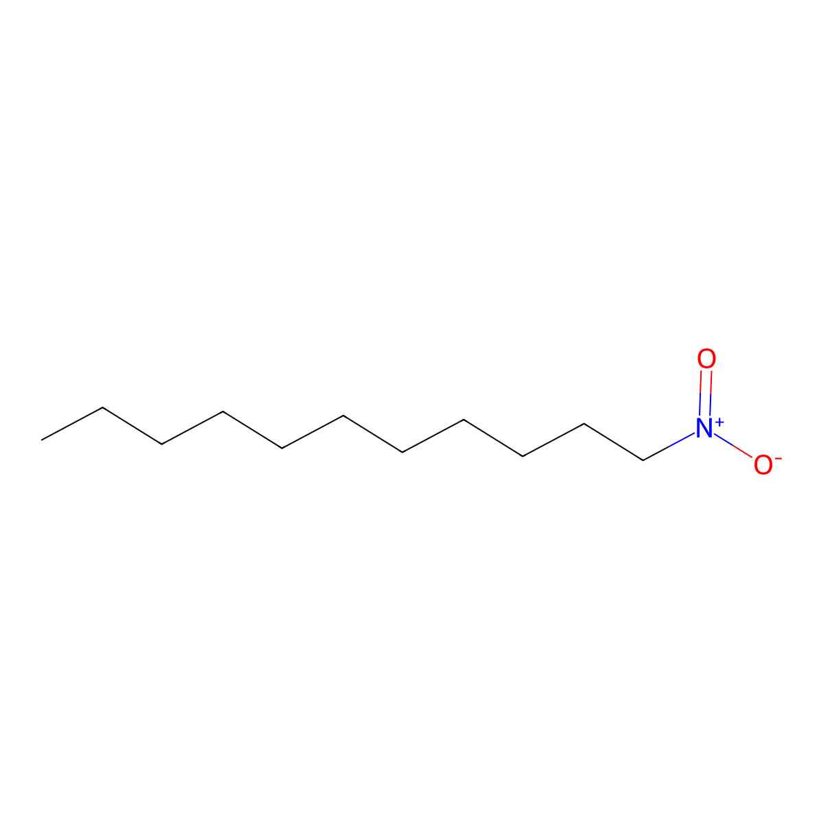 1-Nitroundecane molecular structure, CAS 2216-25-3