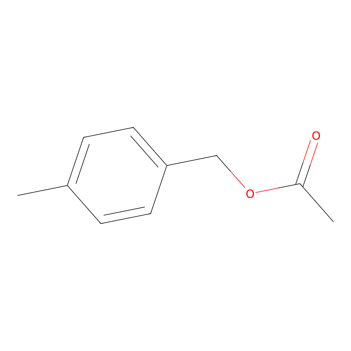 Benzenemethanol, 4-methyl-, 1-acetate molecular structure, CAS 2216-45-7