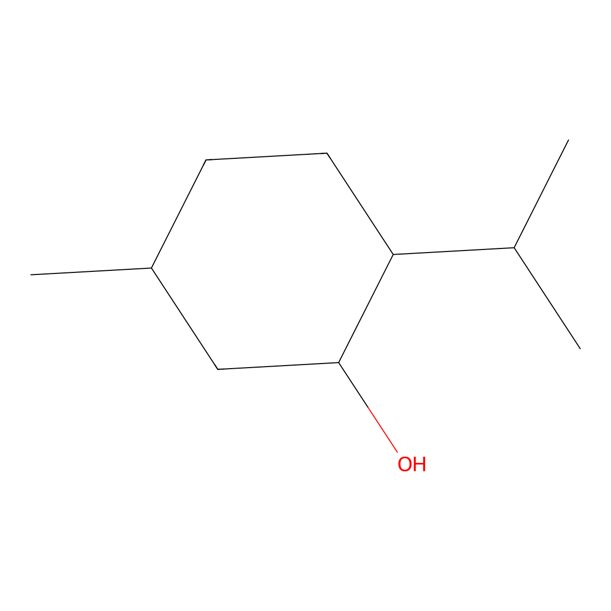 (+)-Neomenthol molecular structure, CAS 2216-52-6