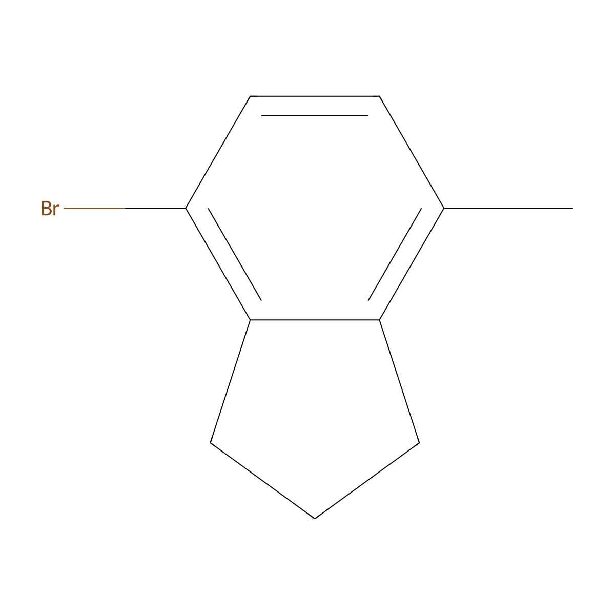 4-bromo-7-methyl-2,3-dihydro-1H-indene molecular structure, CAS 2216-59-3