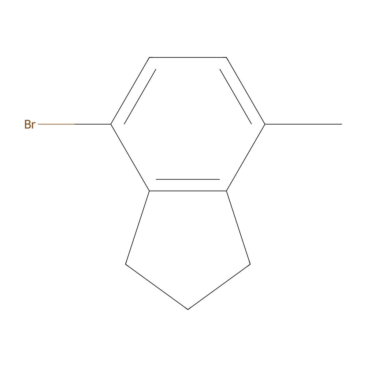 4-bromo-7-methyl-2,3-dihydro-1H-indene molecular structure, CAS 2216-59-3