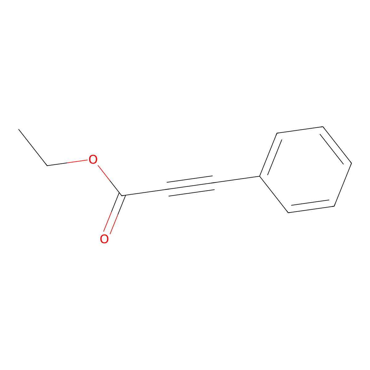 2-Propynoic acid, 3-phenyl-, ethyl ester molecular structure, CAS 2216-94-6
