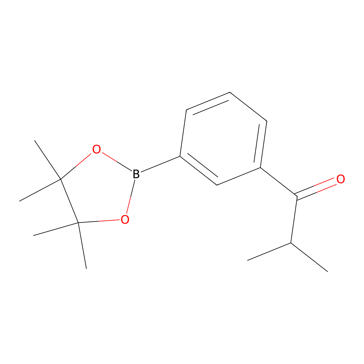 3-(Isobutanoy)phenylboronic acid pinacol ester molecular structure, CAS 2216004-10-1