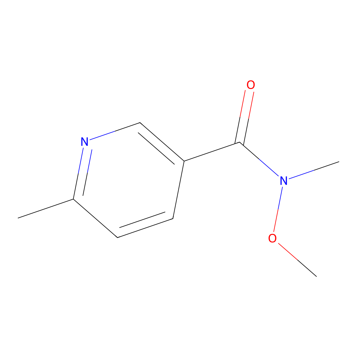 N-Methoxy-6,N-dimethyl-nicotinamide molecular structure, CAS 221615-71-0