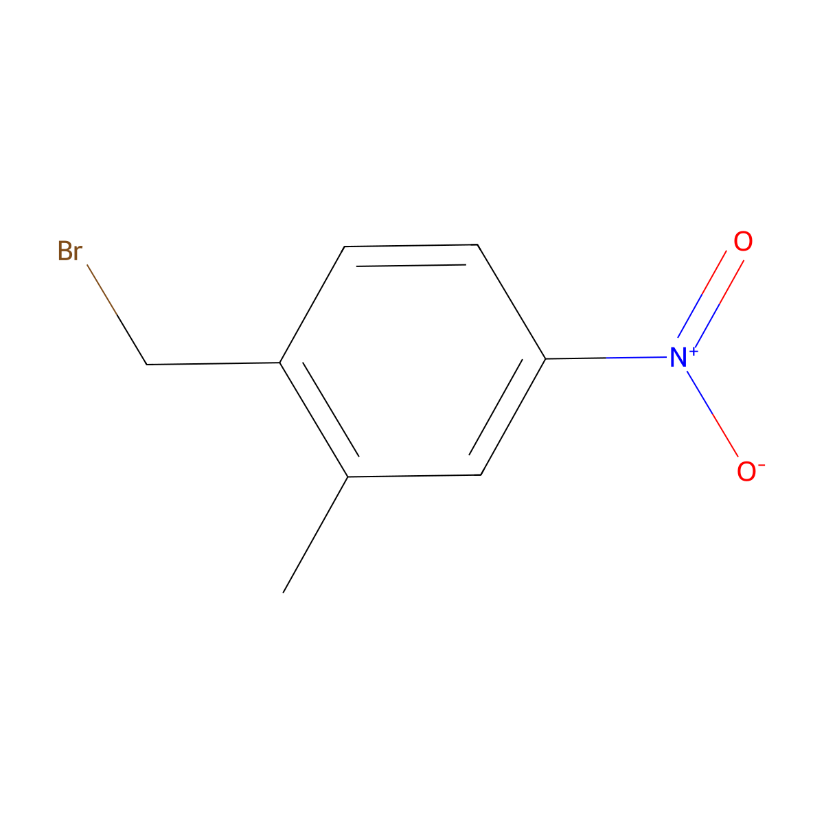 1-(Bromomethyl)-2-methyl-4-nitrobenzene molecular structure, CAS 22162-14-7