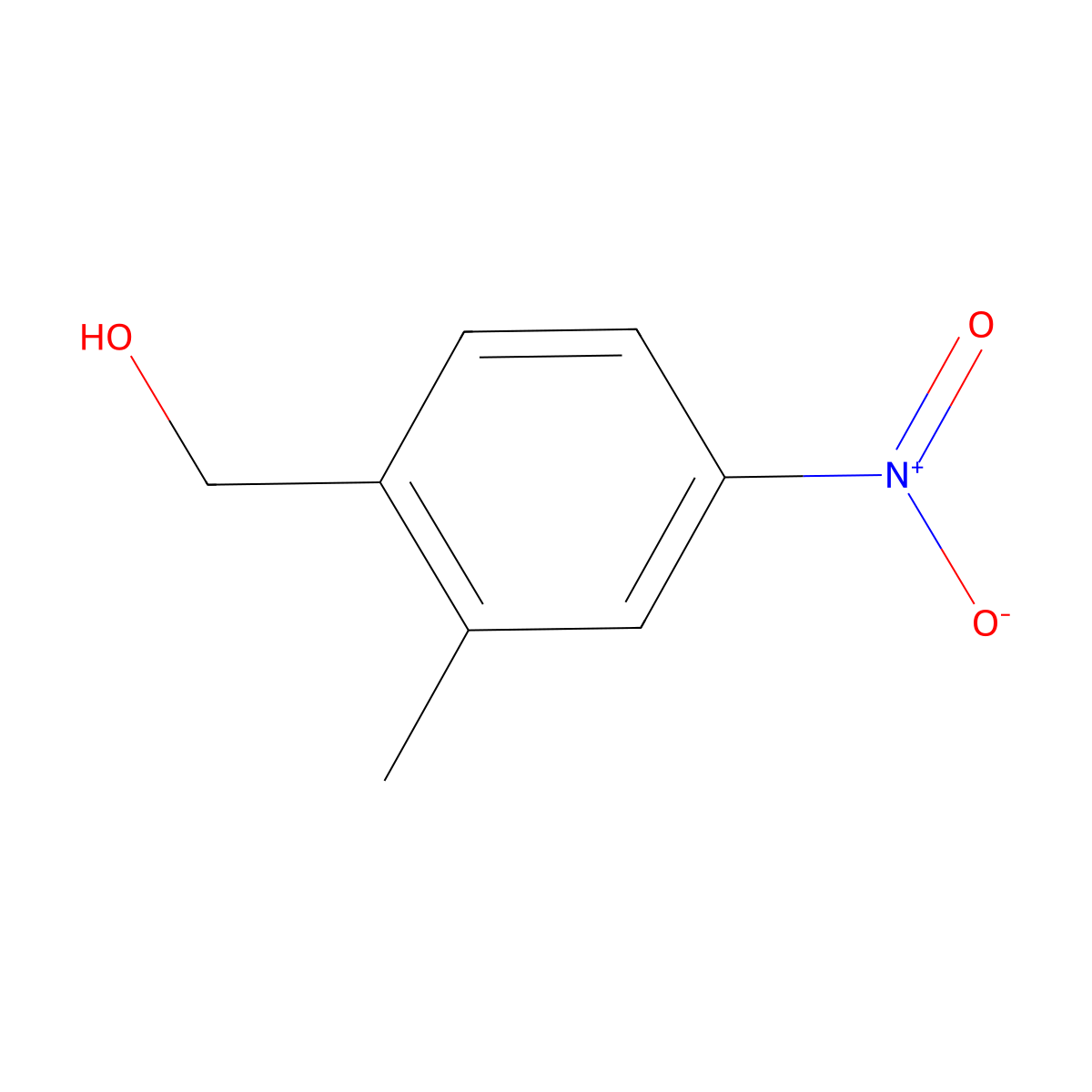 (2-Methyl-4-nitrophenyl)methanol molecular structure, CAS 22162-15-8