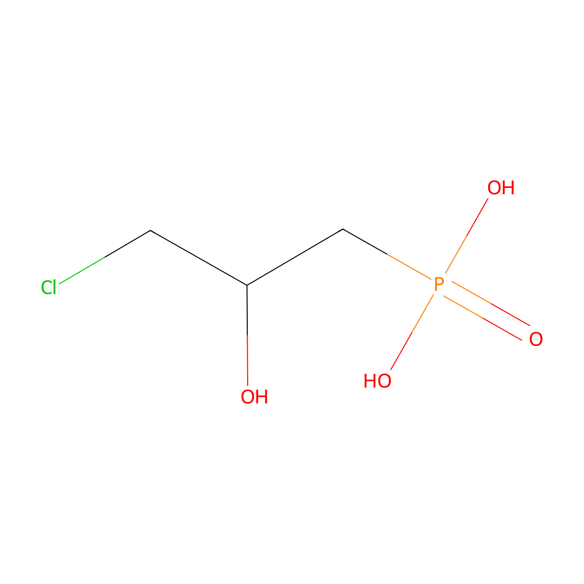 [(2R)-3-Chloro-2-hydroxypropyl]phosphonic acid molecular structure, CAS 221627-94-7
