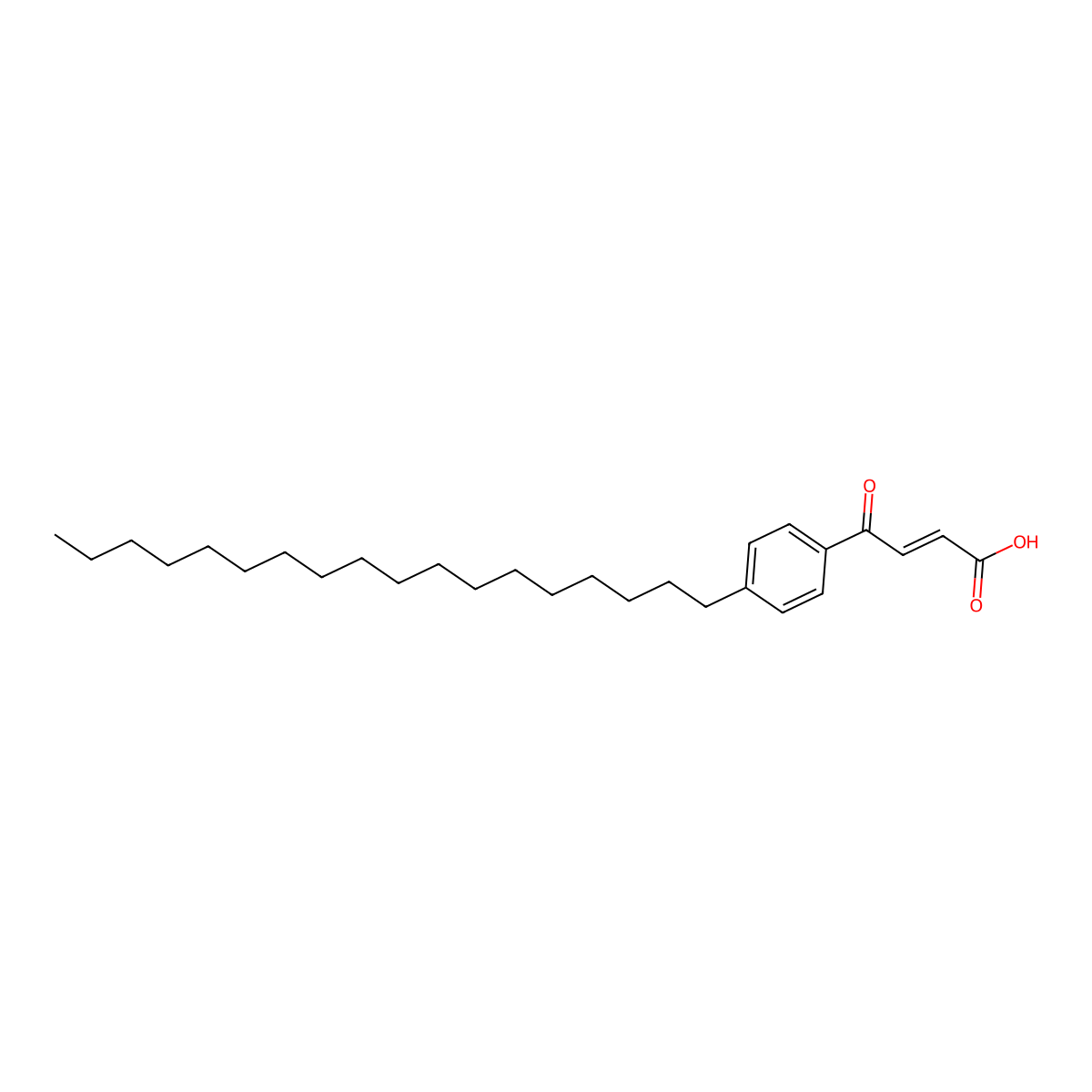 (E)-4-(4-octadecylphenyl)-4-oxobut-2-enoic acid molecular structure, CAS 221632-26-4