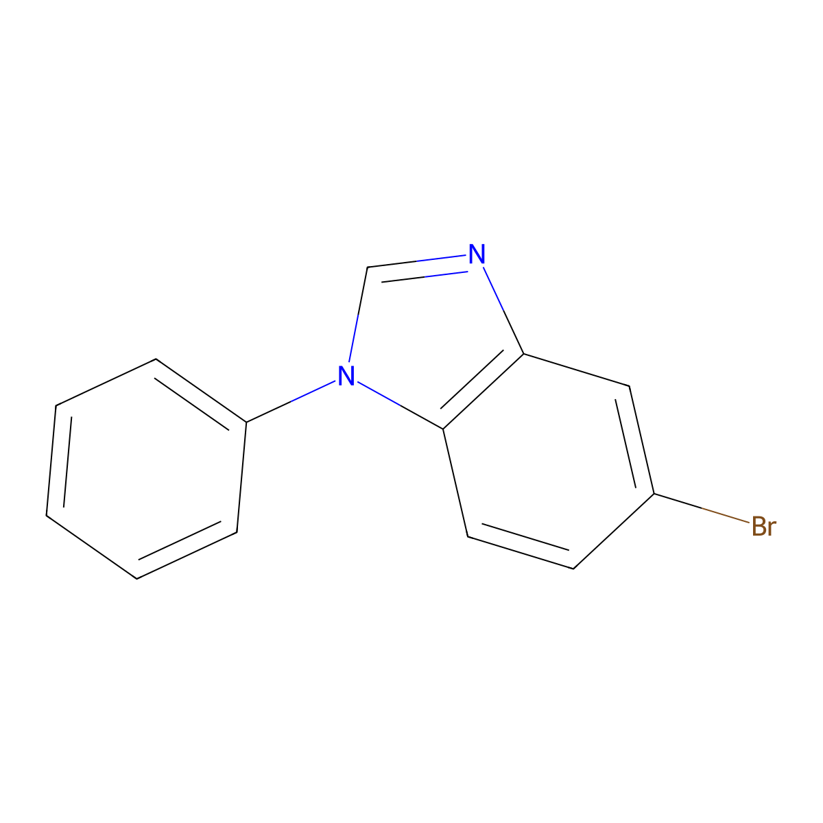 5-Bromo-1-phenyl-1H-benzoimidazole molecular structure, CAS 221636-18-6