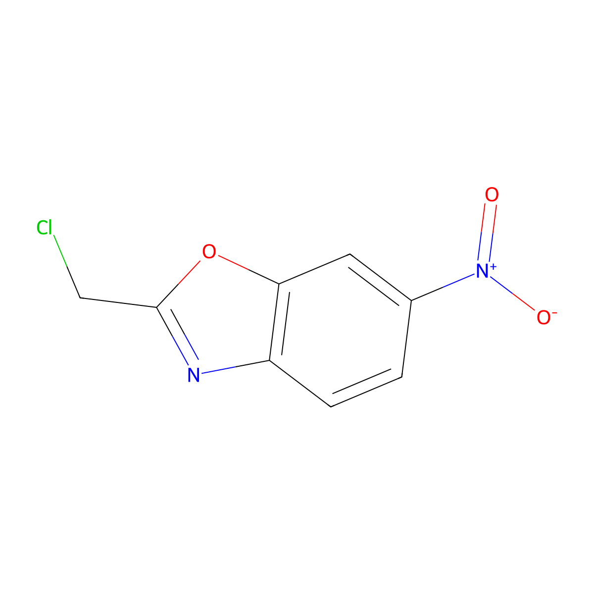 2-(Chloromethyl)-6-nitro-1,3-benzoxazole molecular structure, CAS 221638-74-0
