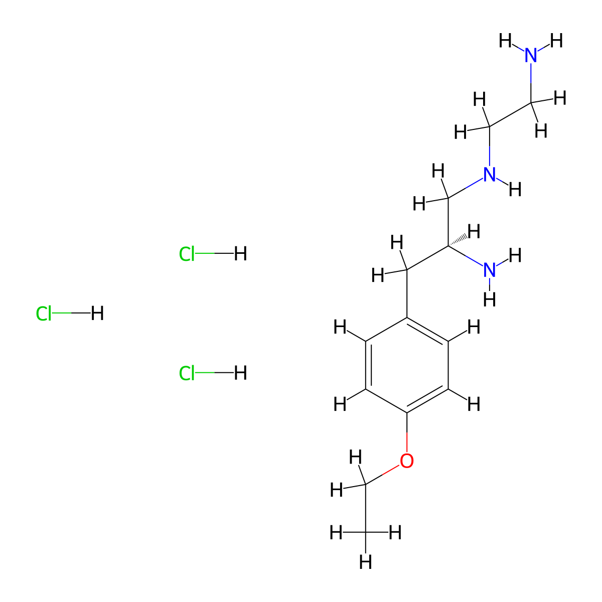 (S)-N1-(2-Aminoethyl)-3-(4-ethoxyphenyl)propane-1,2-diamine trihydrochloride molecular structure, CAS 221640-06-8