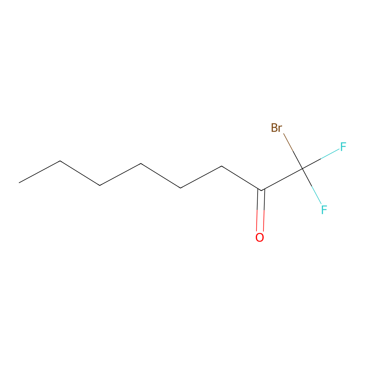 1-Bromo-1,1-difluoro-octan-2-one molecular structure, CAS 221649-41-8