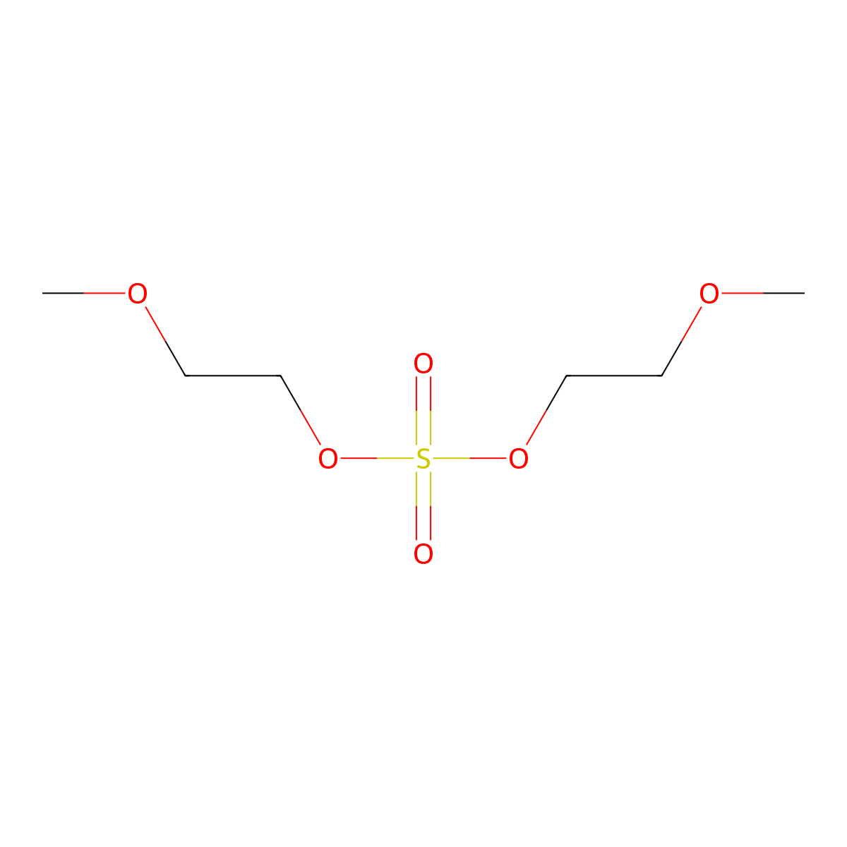 Bis(2-methoxyethyl) sulfate molecular structure, CAS 221655-54-5