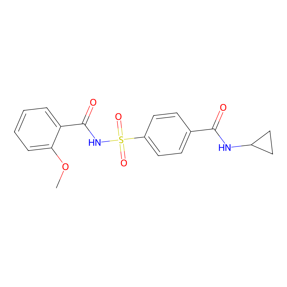 Cyprosulfamide molecular structure, CAS 221667-31-8