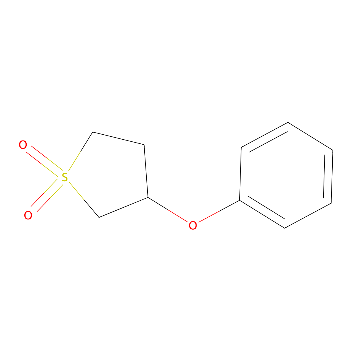 3-Phenoxytetrahydrothiophene 1,1-dioxide molecular structure, CAS 22167-75-5