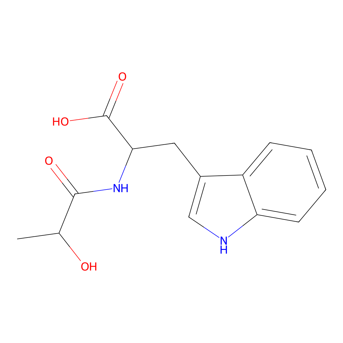 N-Lactoyl-Tryptophan molecular structure, CAS 2216770-41-9