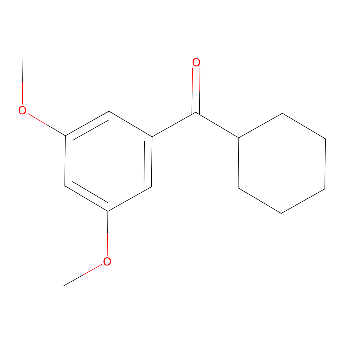 Cyclohexyl(3,5-dimethoxyphenyl)methanone molecular structure, CAS 22168-70-3