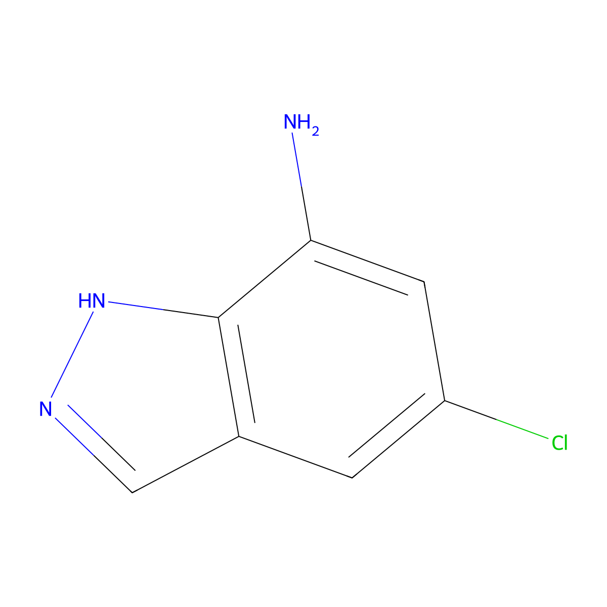 5-chloro-1H-indazol-7-amine molecular structure, CAS 221681-89-6