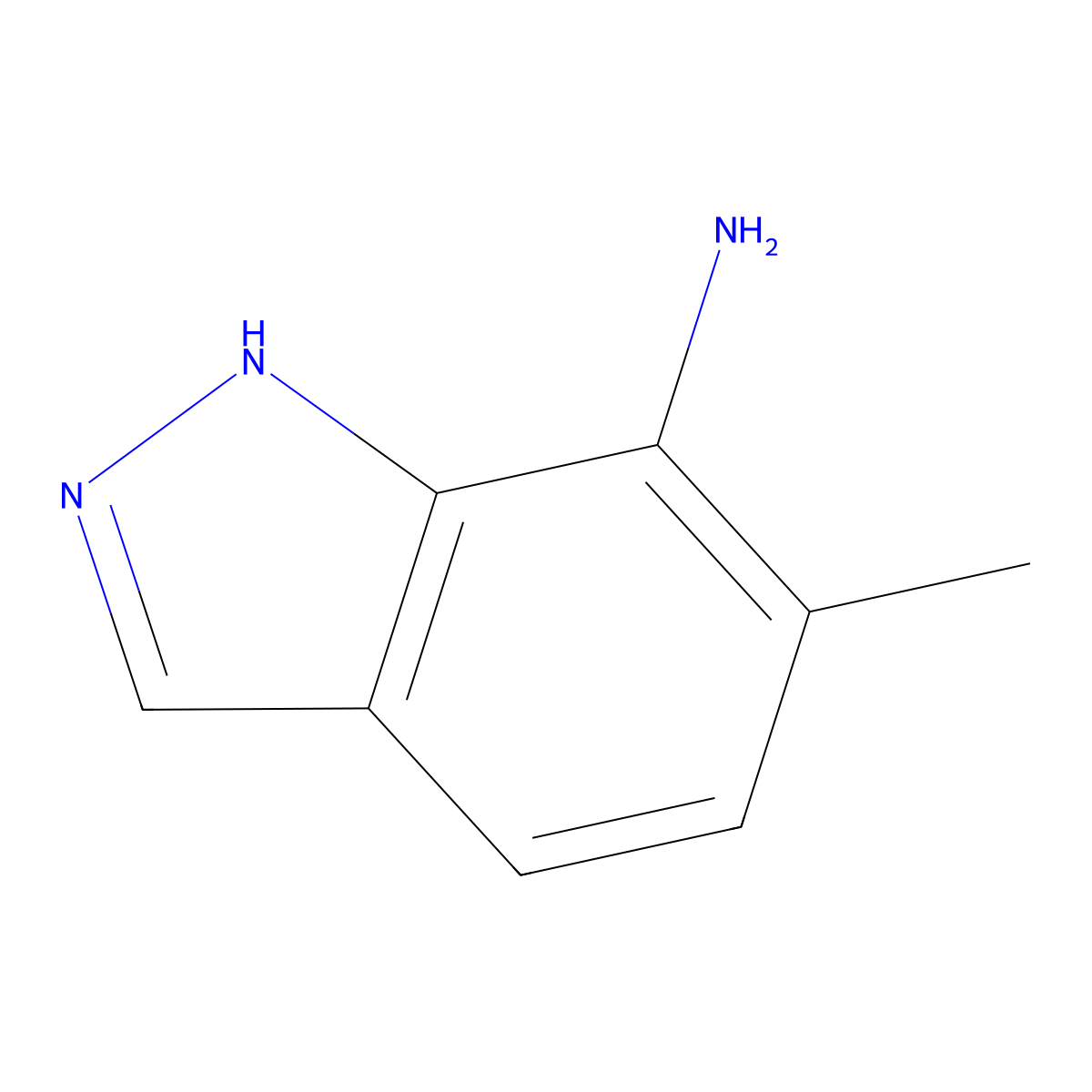6-methyl-1H-indazol-7-amine molecular structure, CAS 221681-91-0
