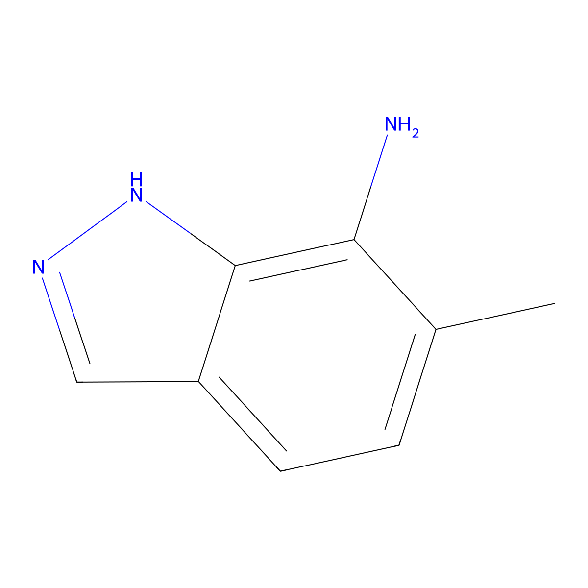 6-methyl-1H-indazol-7-amine molecular structure, CAS 221681-91-0
