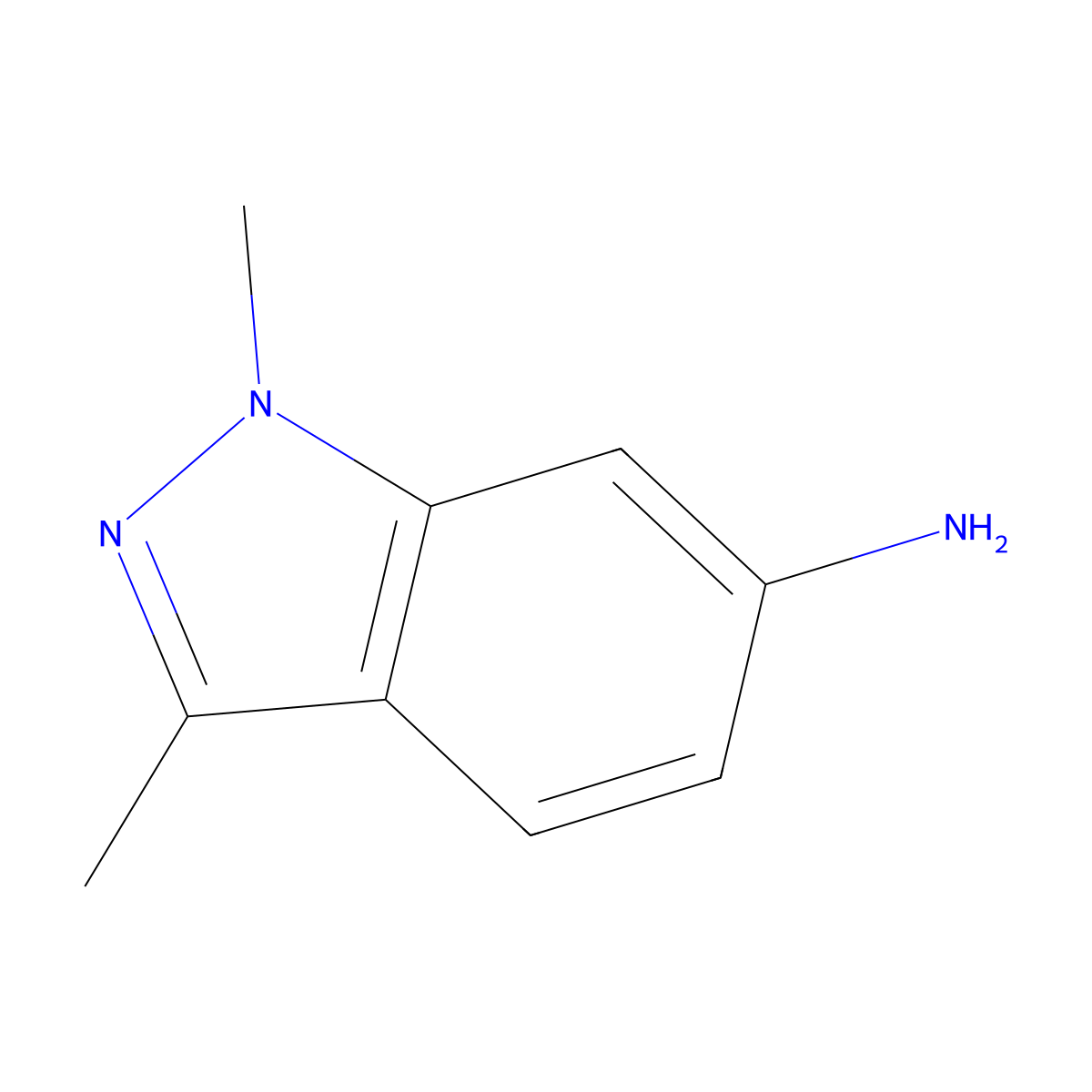 1,3-Dimethyl-1H-indazol-6-amine molecular structure, CAS 221681-92-1