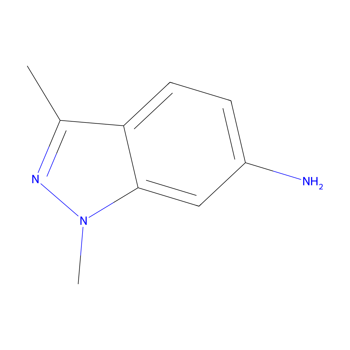 1,3-Dimethyl-1H-indazol-6-amine molecular structure, CAS 221681-92-1