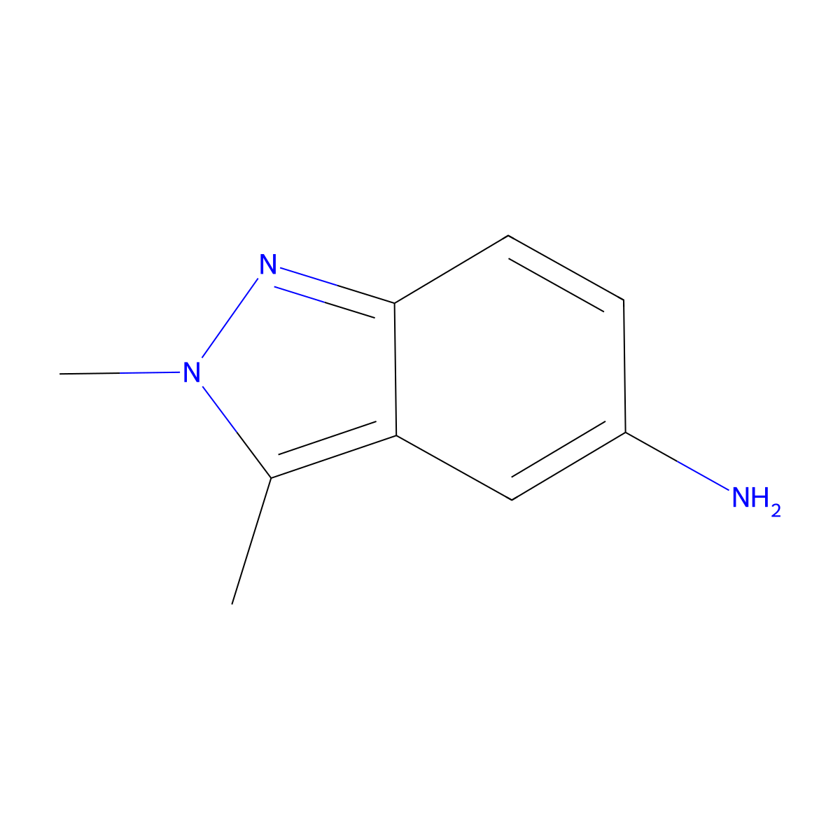 2,3-Dimethyl-2H-indazol-5-amine molecular structure, CAS 221681-94-3