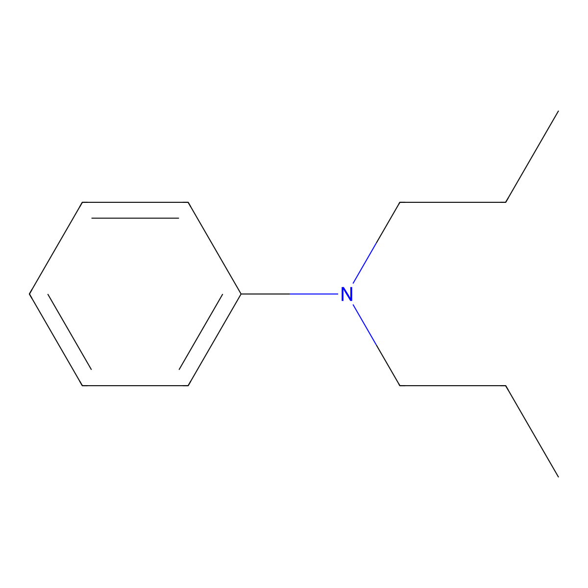 N-Phenyldipropylamine molecular structure, CAS 2217-07-4