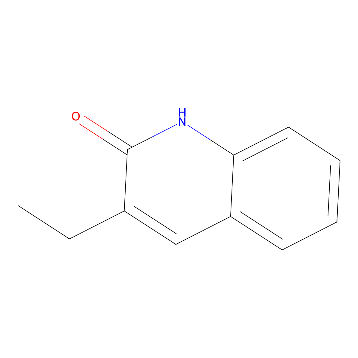 3-Ethylquinolin-2(1H)-one molecular structure, CAS 2217-31-4