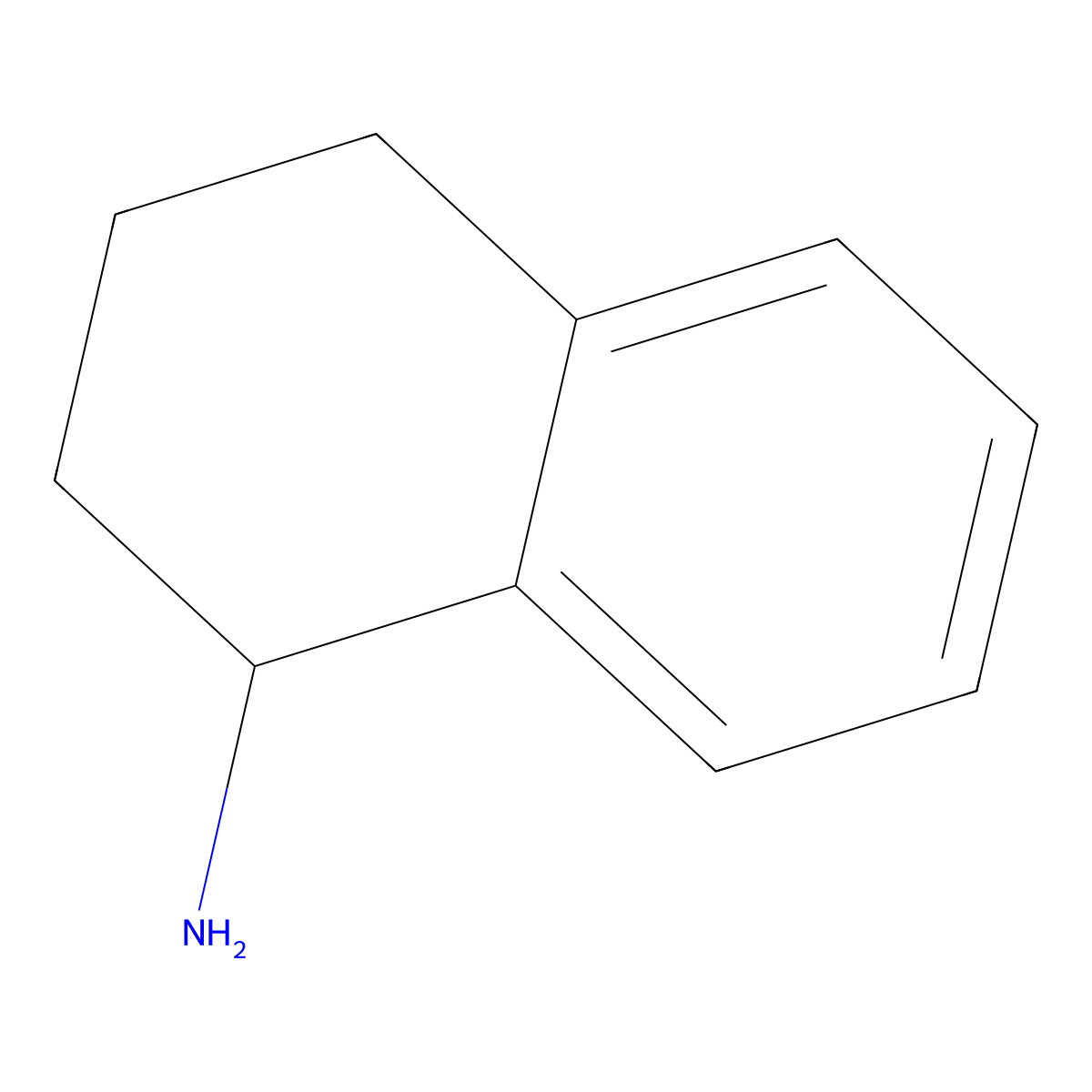 1,2,3,4-Tetrahydro-1-naphthylamine molecular structure, CAS 2217-40-5