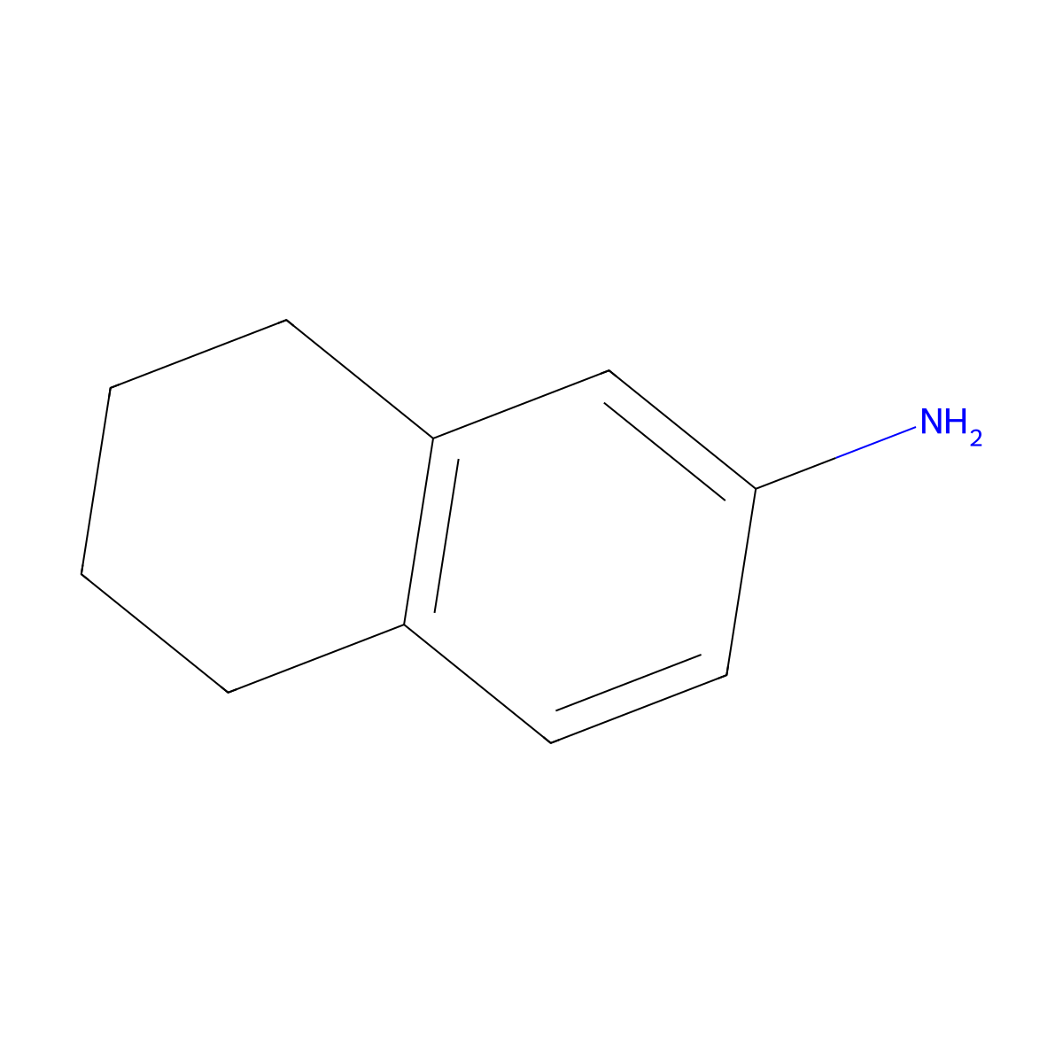 5,6,7,8-Tetrahydro-2-naphthylamine molecular structure, CAS 2217-43-8