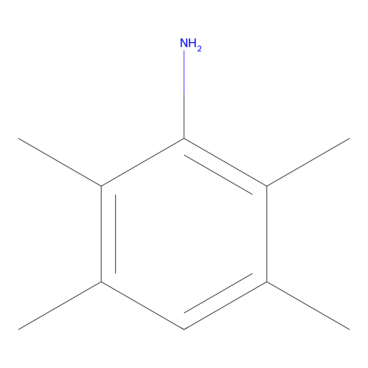 2,3,5,6-Tetramethylaniline molecular structure, CAS 2217-46-1