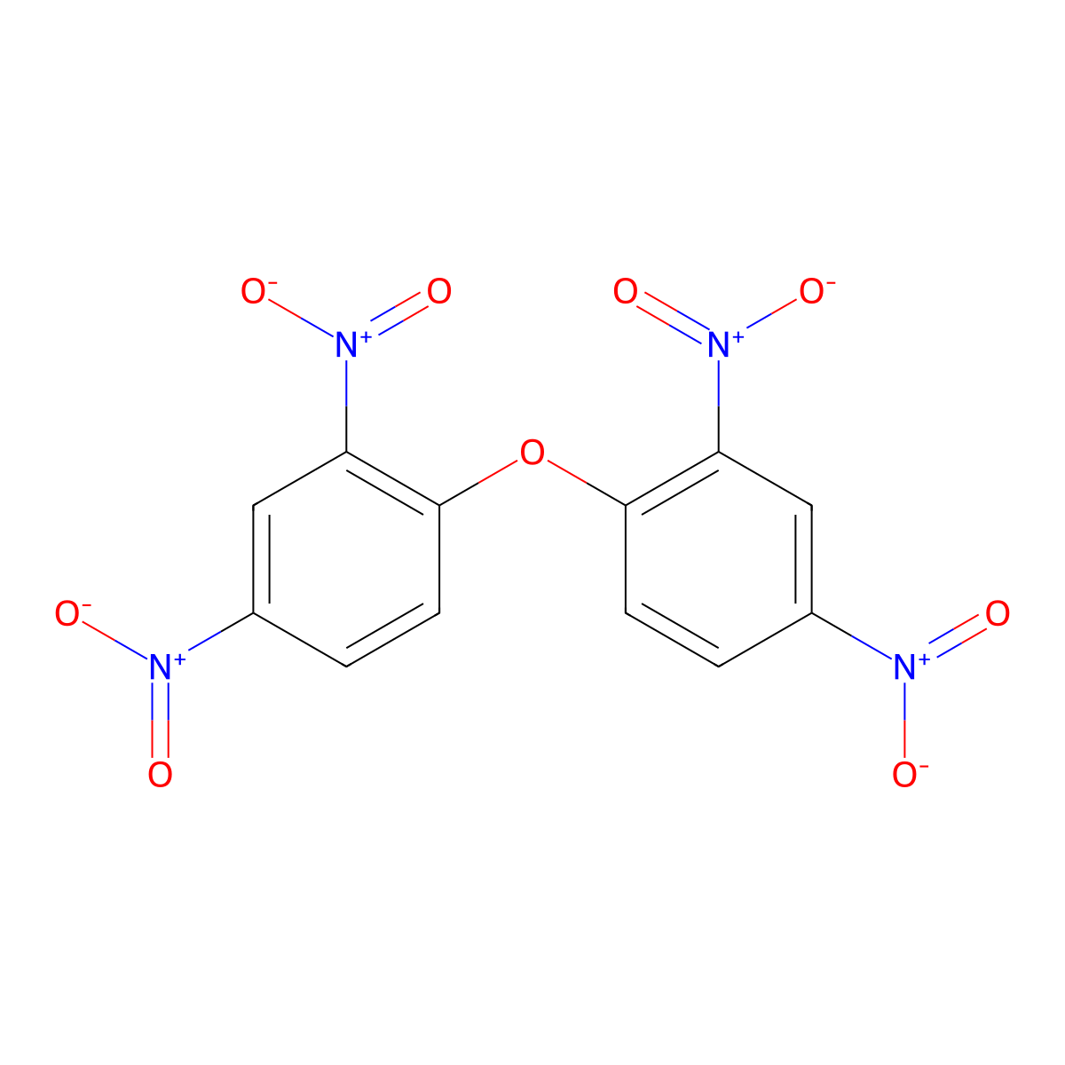 Bis(2,4-dinitrophenyl) ether molecular structure, CAS 2217-56-3