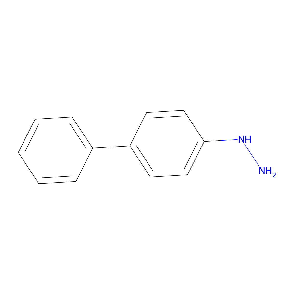 (4-Phenylphenyl)hydrazine molecular structure, CAS 2217-77-8