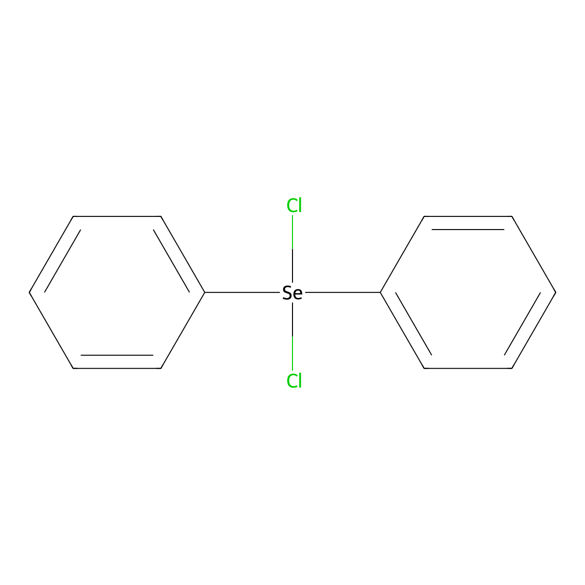 (T-4)-Dichlorodiphenylselenium molecular structure, CAS 2217-81-4