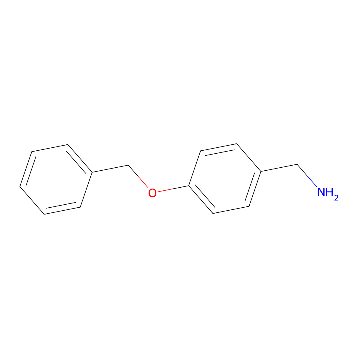 4-Benzyloxybenzylamine molecular structure, CAS 22171-15-9