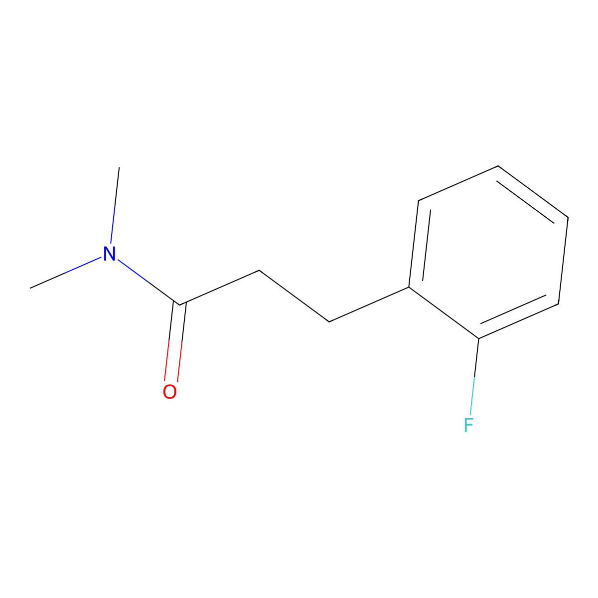 3-(2-Fluorophenyl)-N,N-dimethylpropanamide molecular structure, CAS 2217185-35-6