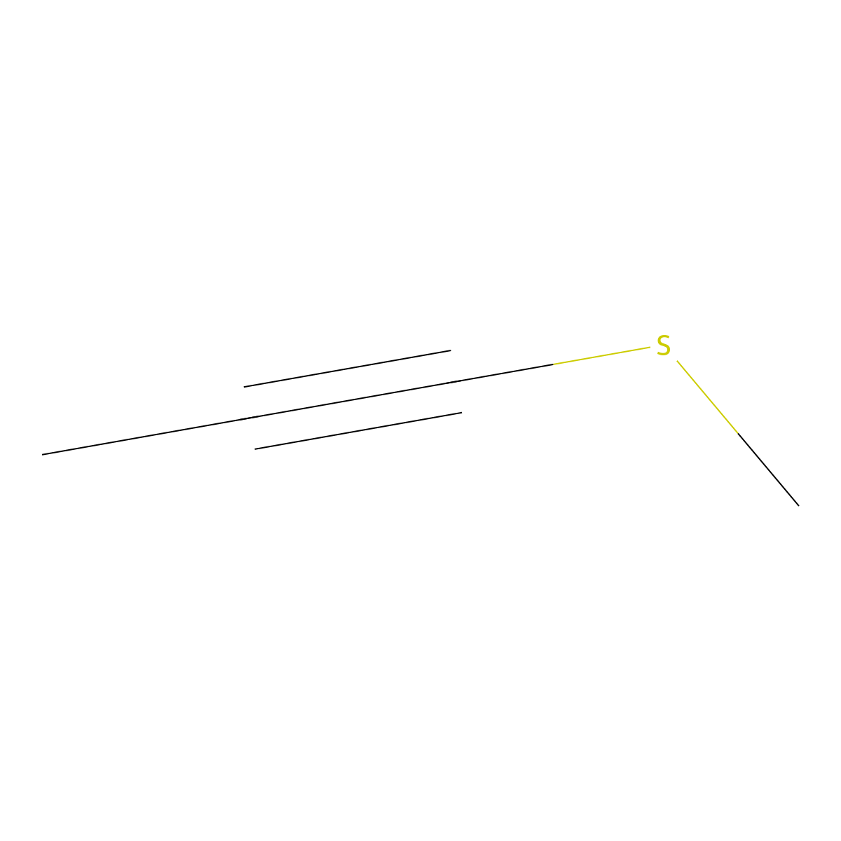 1-(Methylsulfanyl)prop-1-yne molecular structure, CAS 22174-51-2