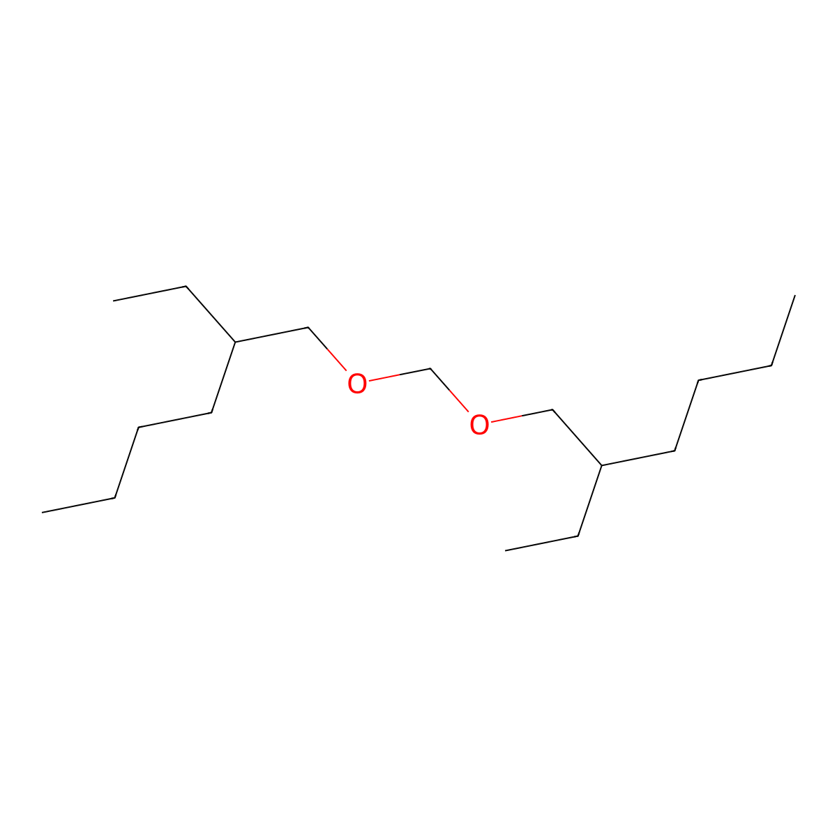 3,3'-(Methylenebis(oxymethylene))bisheptane molecular structure, CAS 22174-70-5