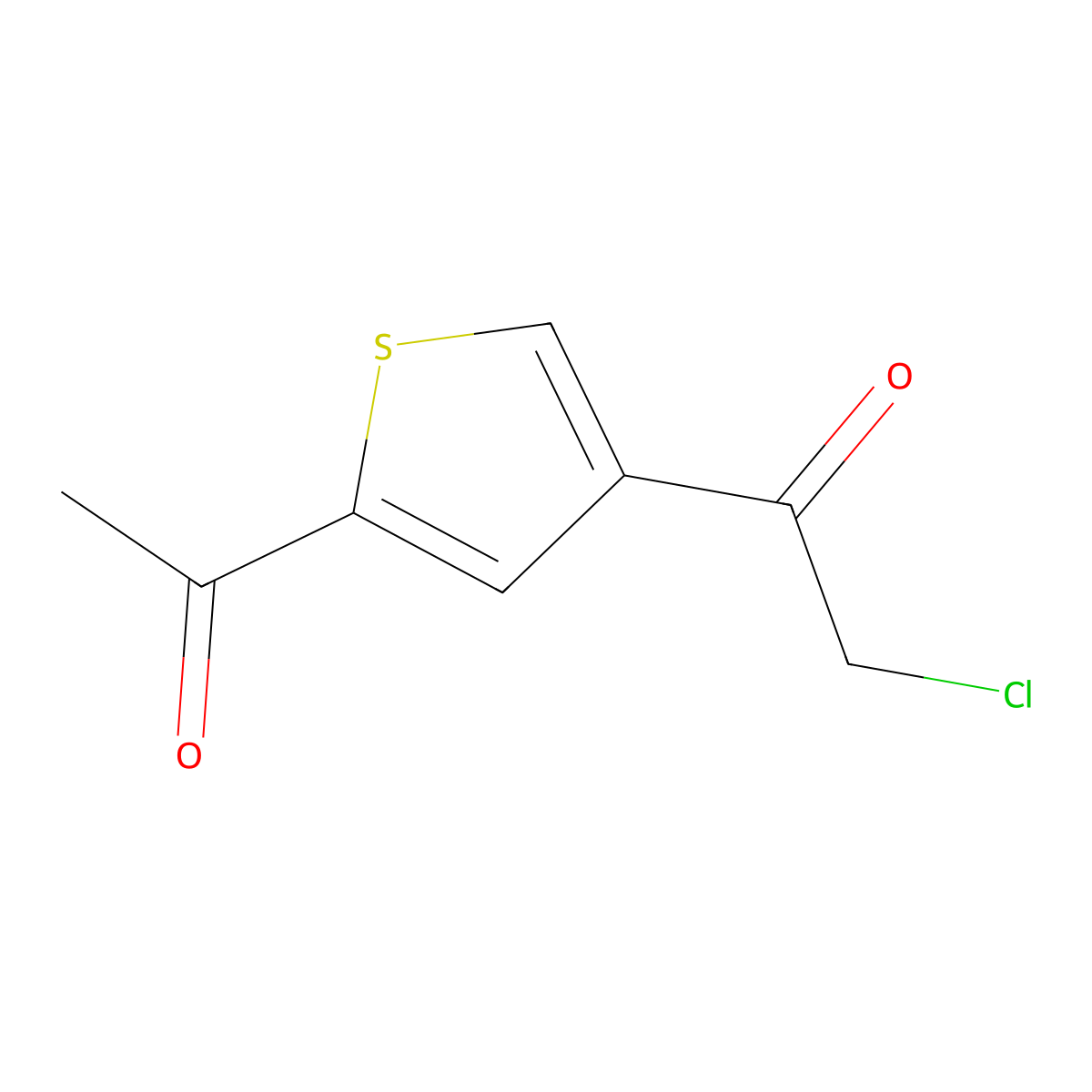 1-(5-Acetyl-3-thienyl)-2-chloro-ethanone molecular structure, CAS 22175-99-1