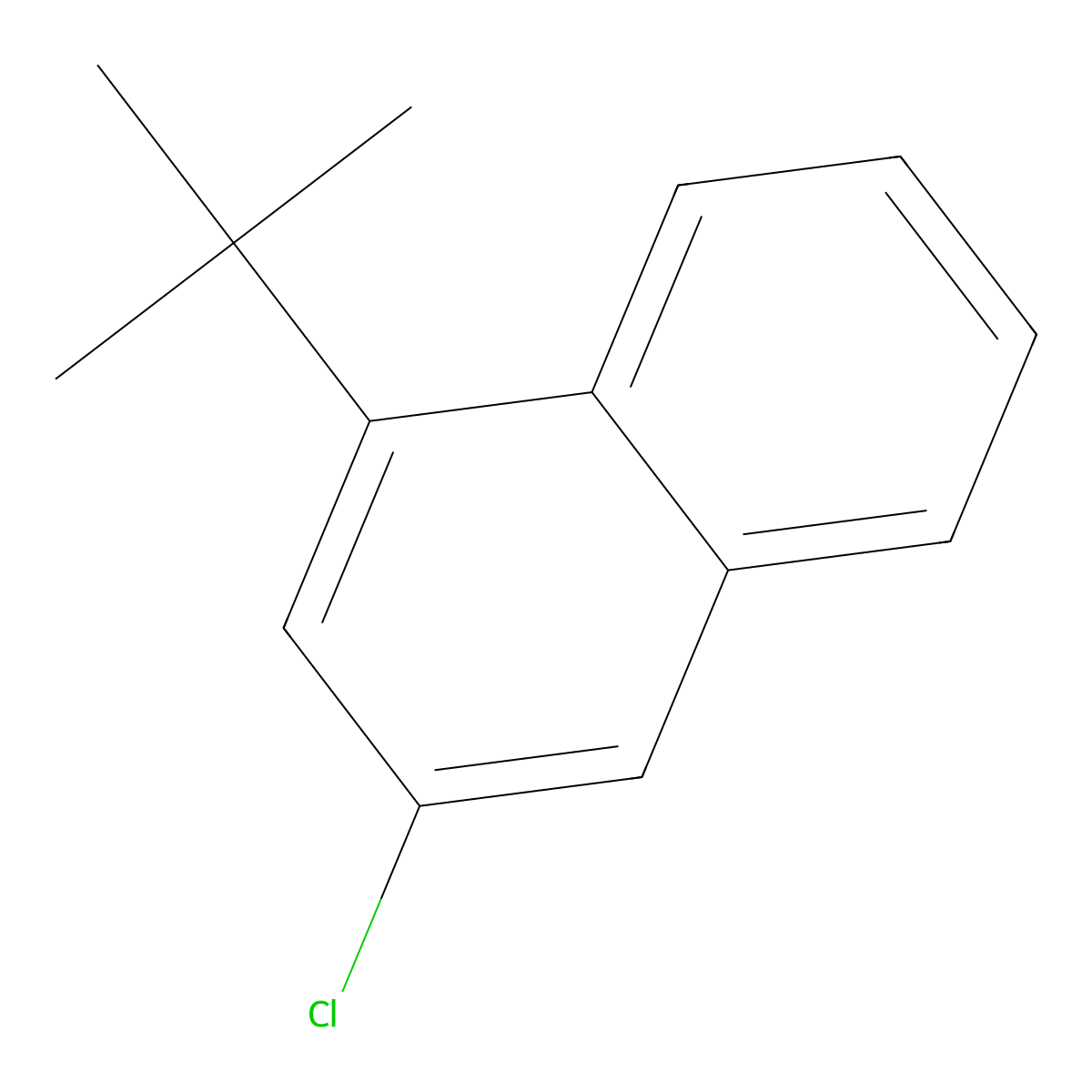 1-(tert-Butyl)-3-chloronaphthalene molecular structure, CAS 2217657-09-3