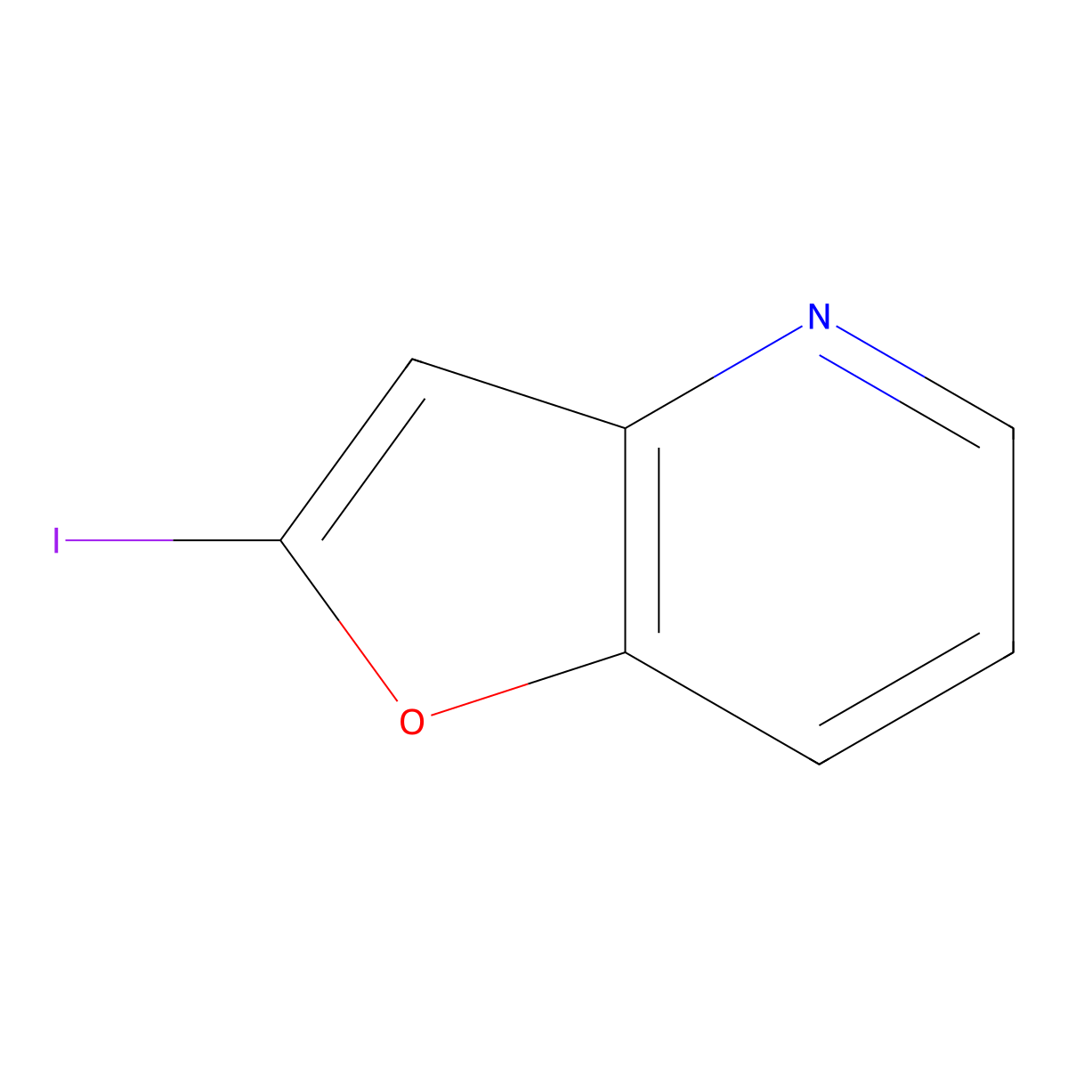 2-Iodofuro[3,2-b]pyridine molecular structure, CAS 2217660-27-8