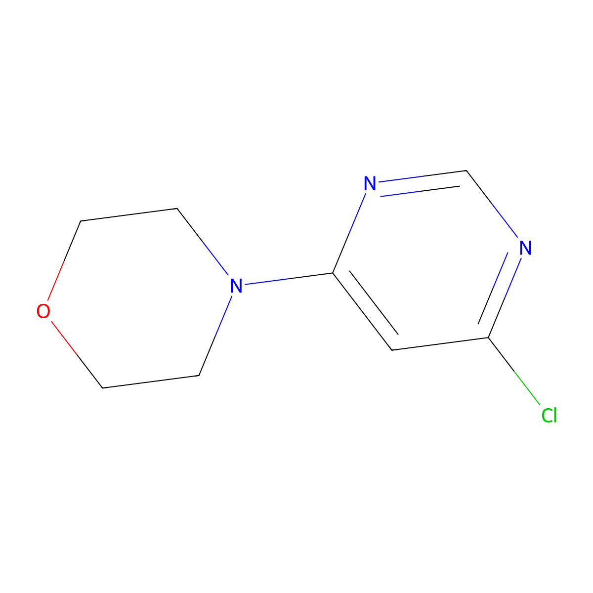 4-(6-Chloropyrimidin-4-yl)morpholine molecular structure, CAS 22177-92-0